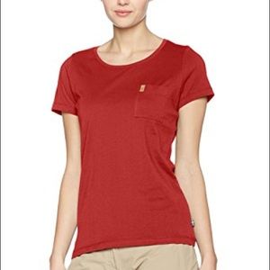 Fjallraven Deep Red Övik Tshirt